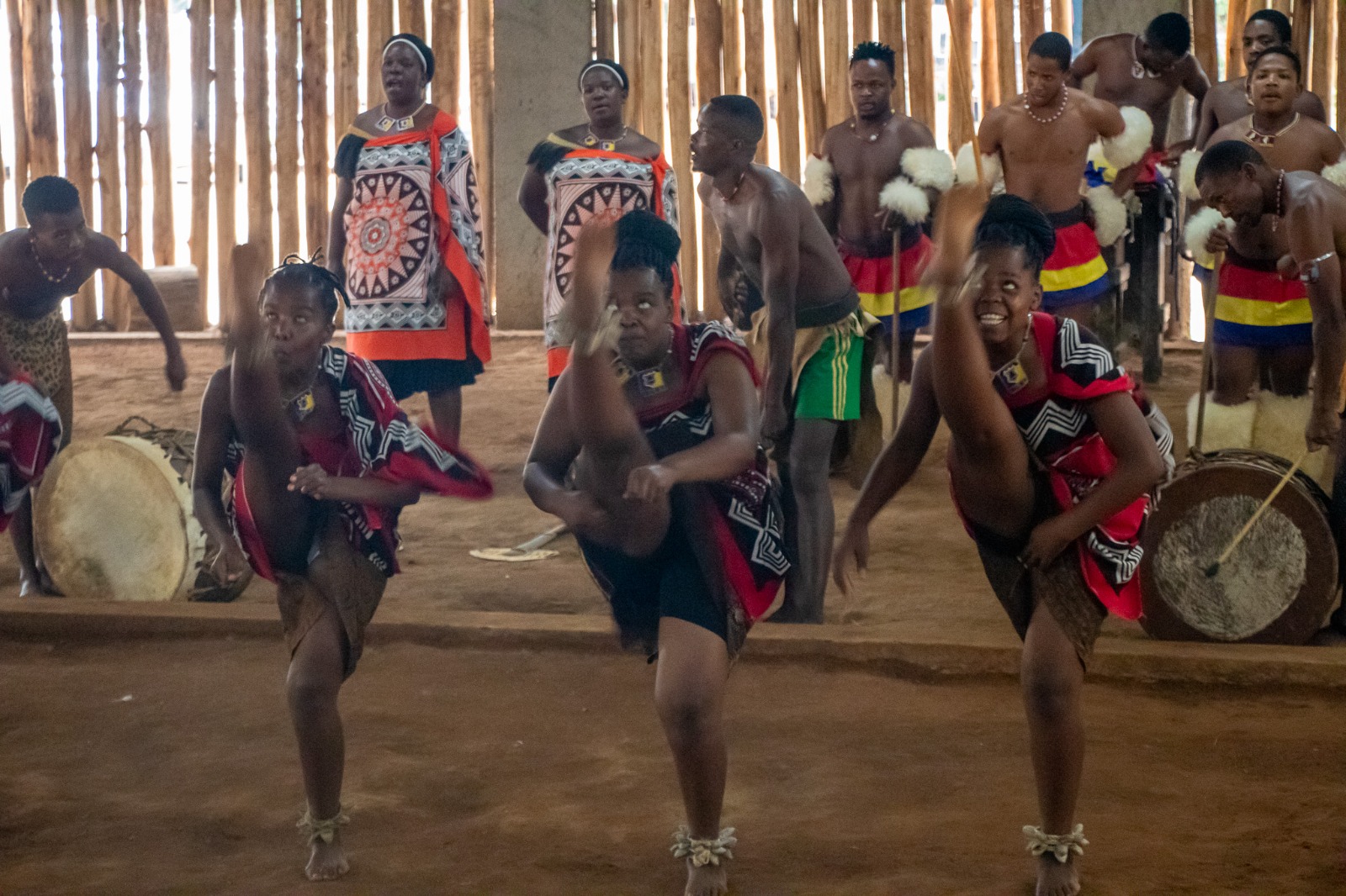 Sibhaca dance high kicks